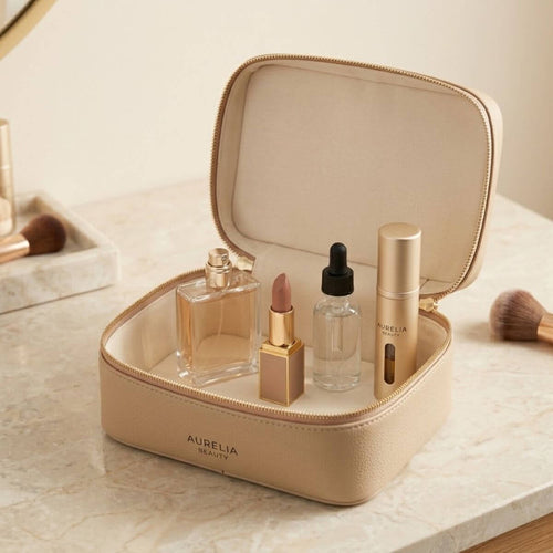 Aurelia Beauty Signature Beauty Case – Kosmetiktasche Beige