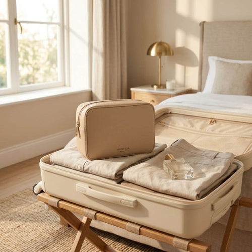 Aurelia Beauty Signature Beauty Case – Kosmetiktasche Beige