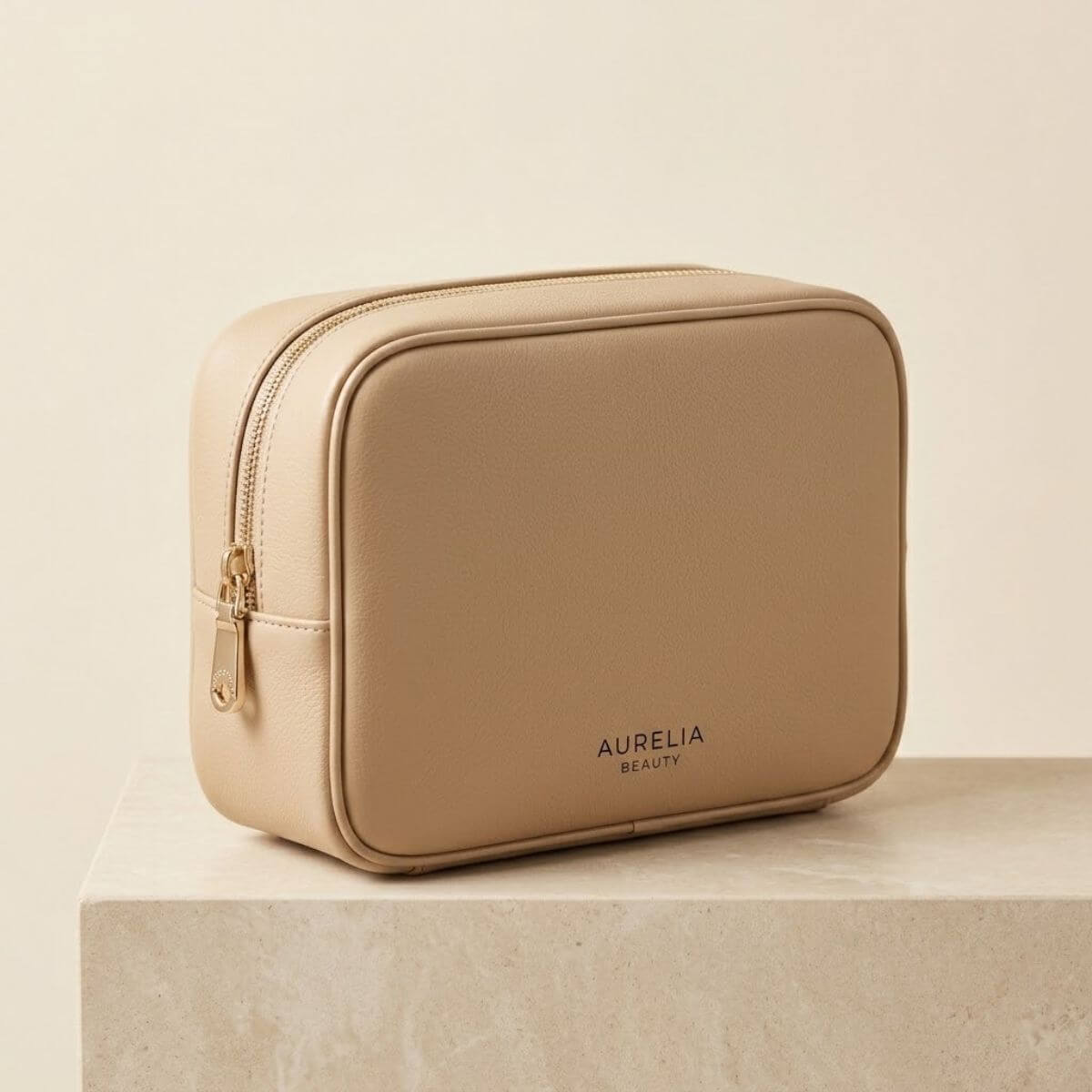 Aurelia Beauty Signature Beauty Case – Kosmetiktasche Beige